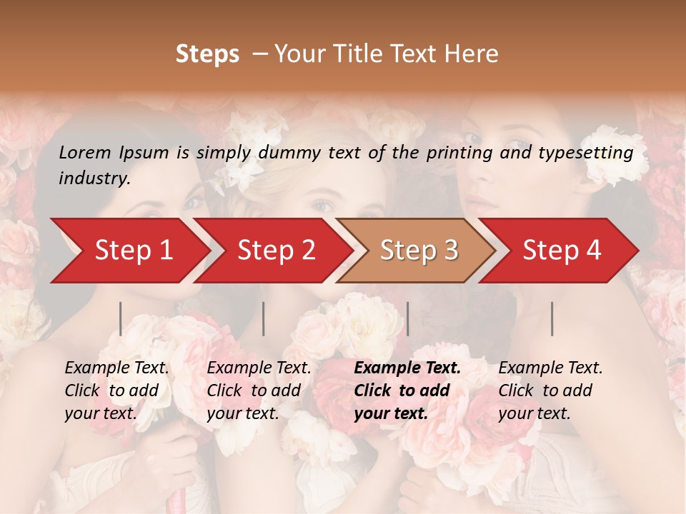 Romantic Lovely Dress PowerPoint Template