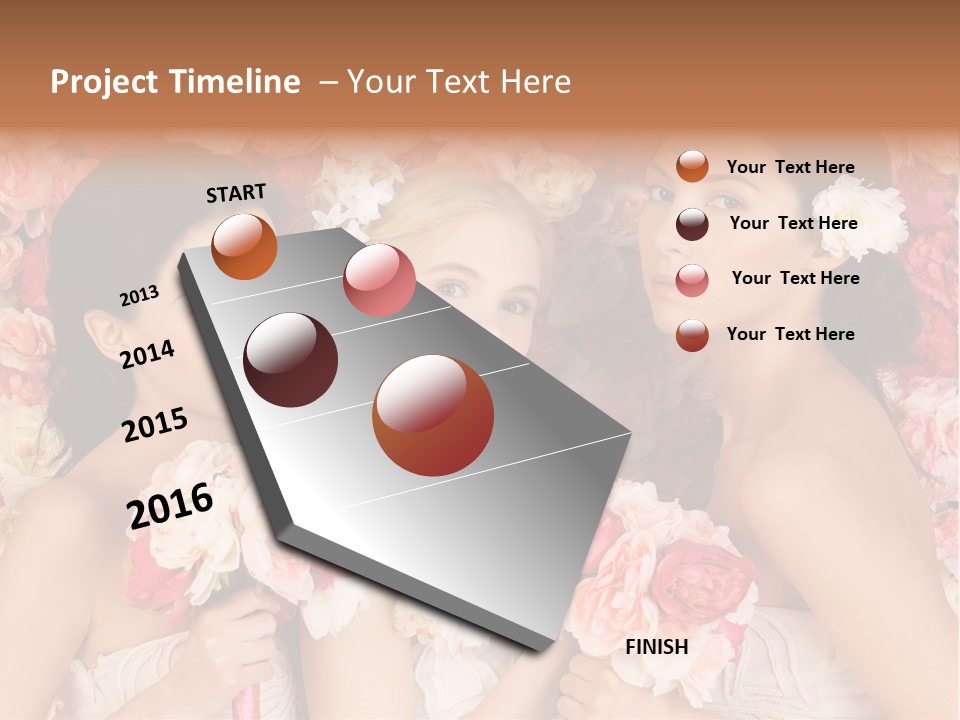 Romantic Lovely Dress PowerPoint Template
