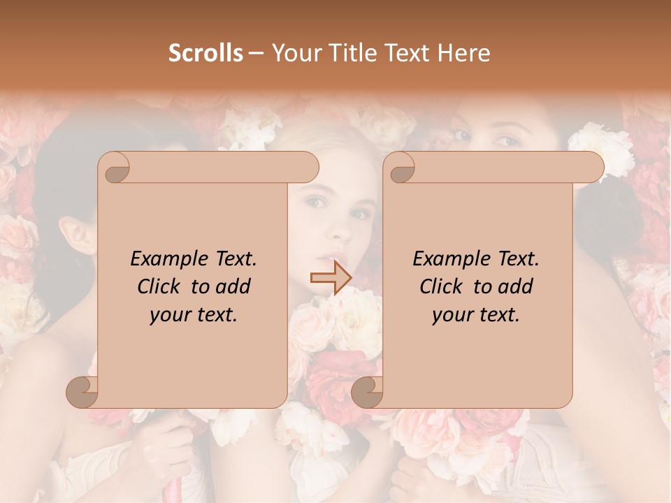 Romantic Lovely Dress PowerPoint Template