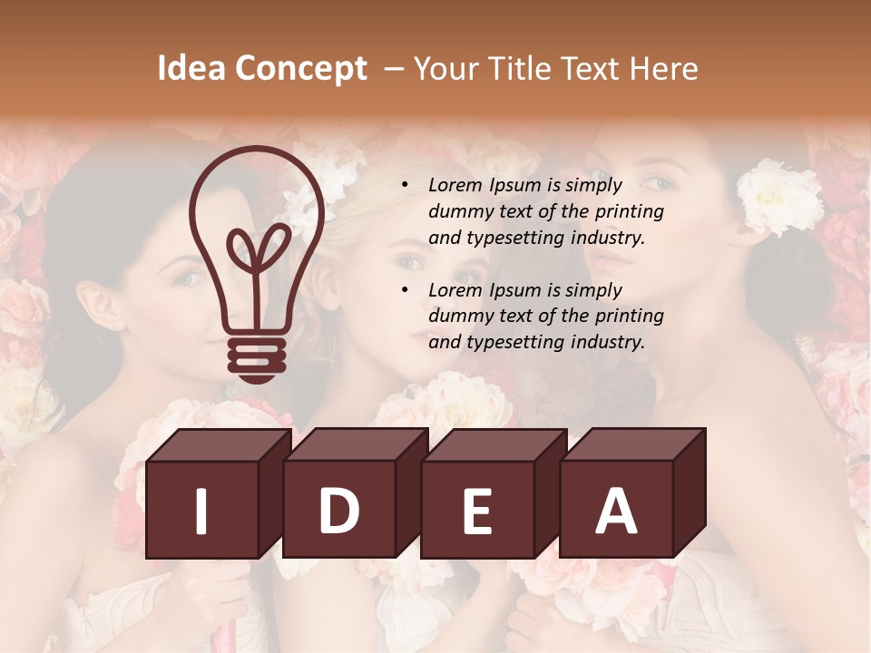 Romantic Lovely Dress PowerPoint Template