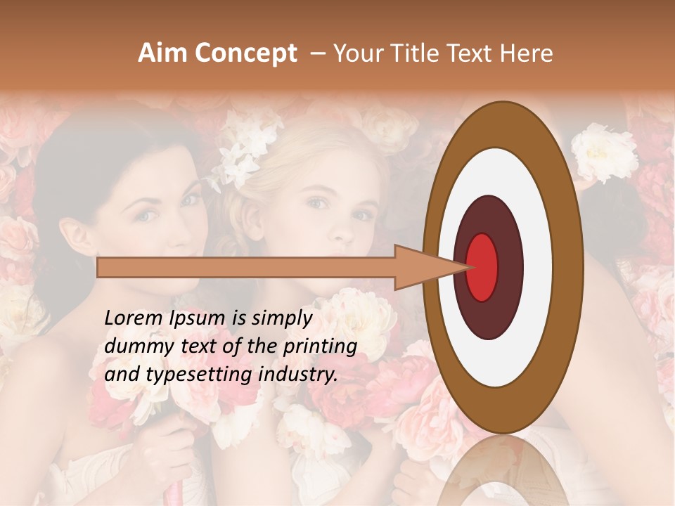 Romantic Lovely Dress PowerPoint Template