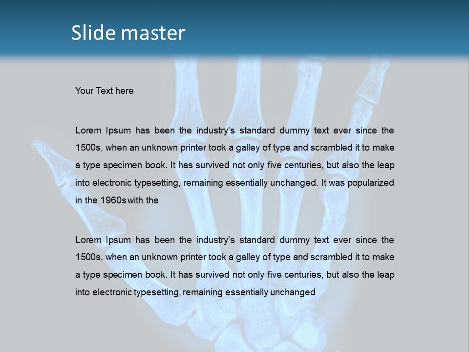 Film Science Skeletal PowerPoint Template