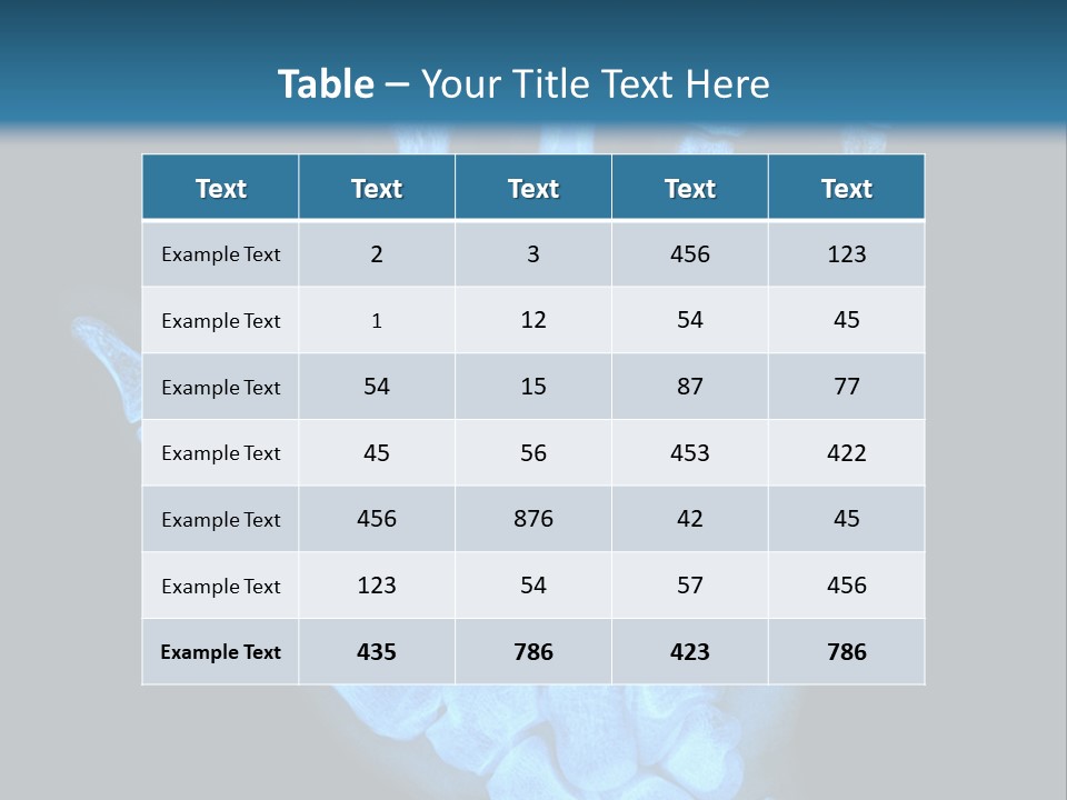 Film Science Skeletal PowerPoint Template