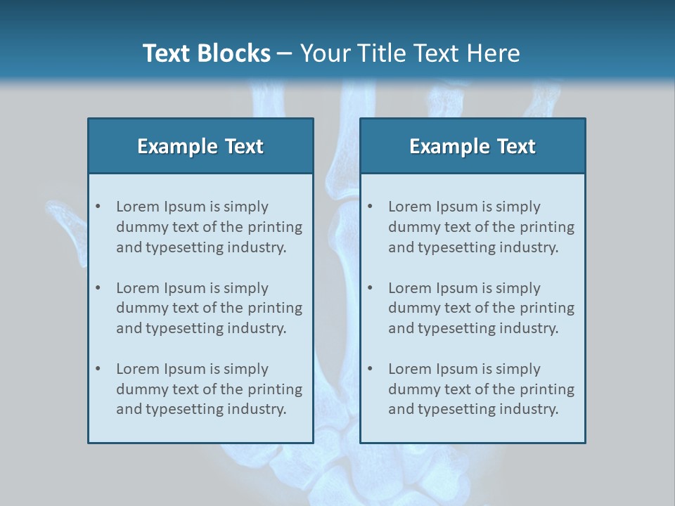 Film Science Skeletal PowerPoint Template