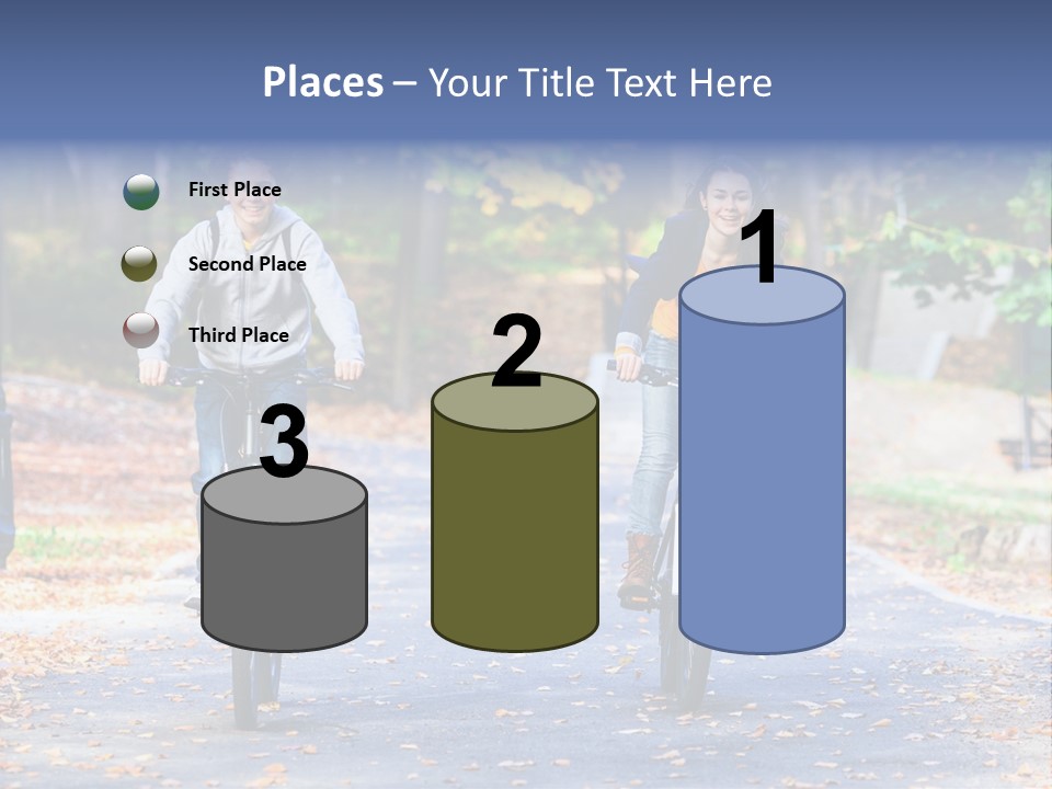 Cycling Fall Boy PowerPoint Template