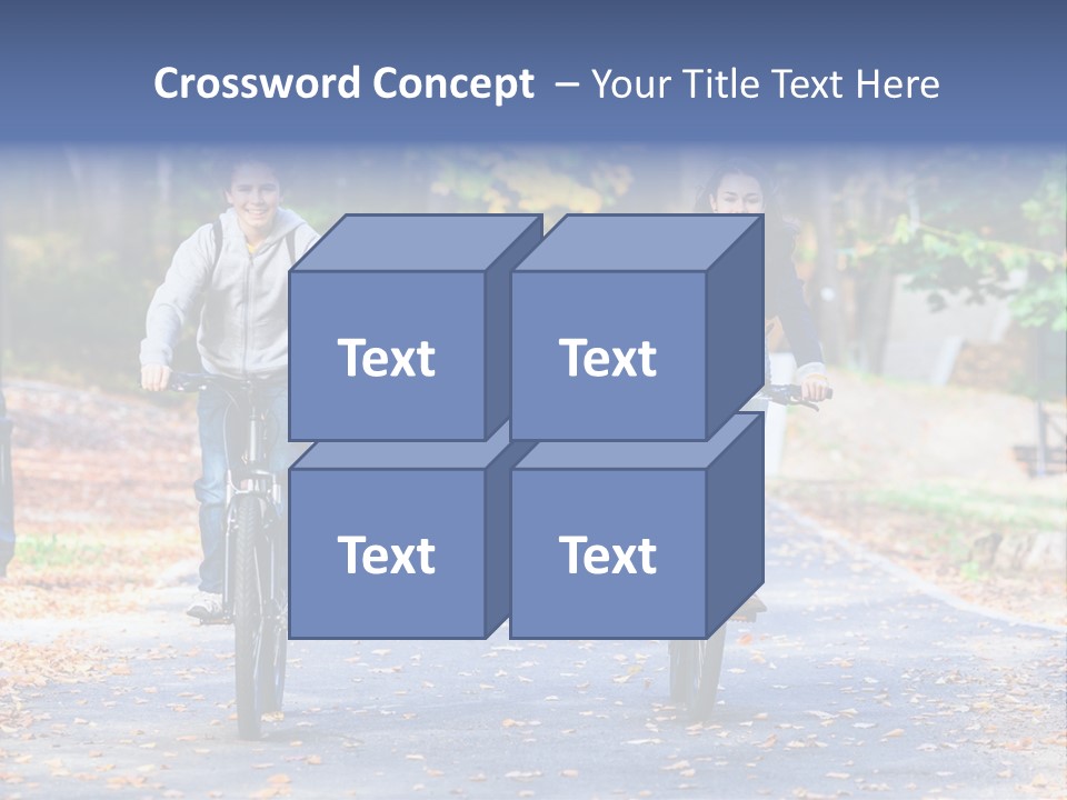 Cycling Fall Boy PowerPoint Template