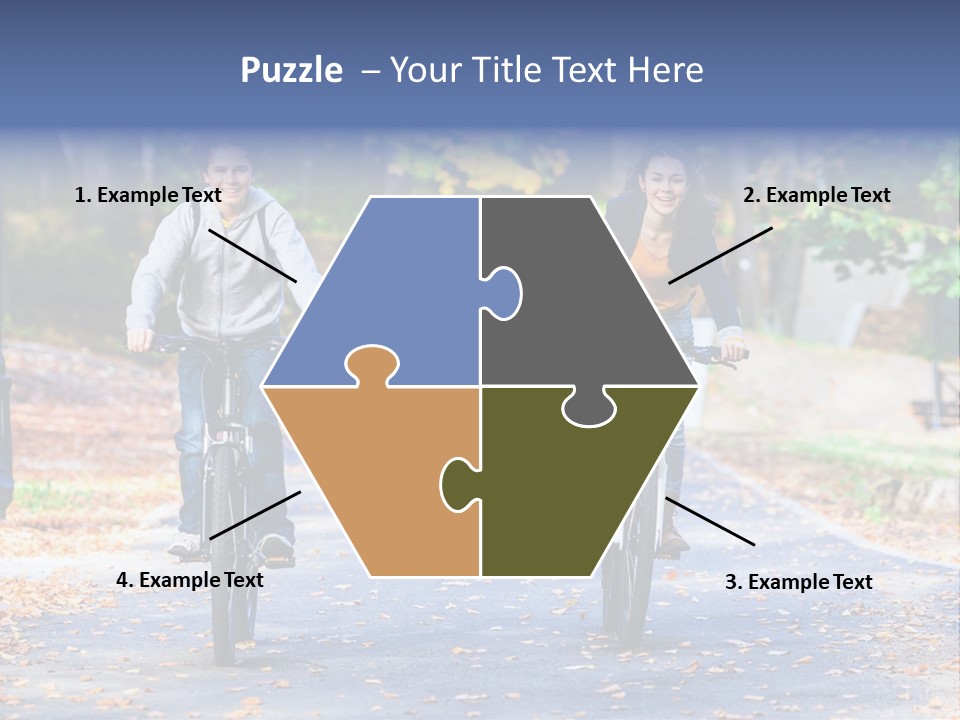 Cycling Fall Boy PowerPoint Template