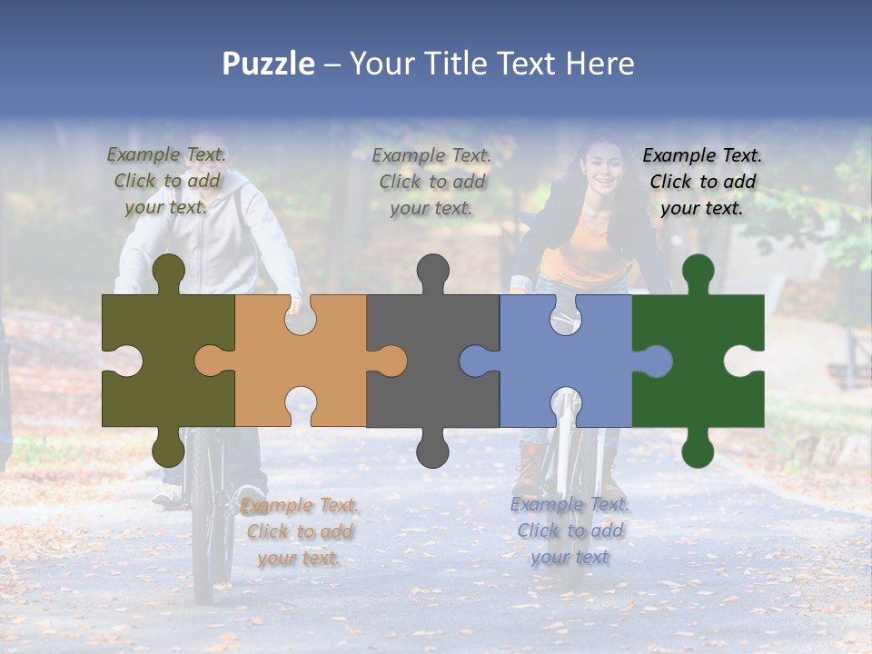 Cycling Fall Boy PowerPoint Template