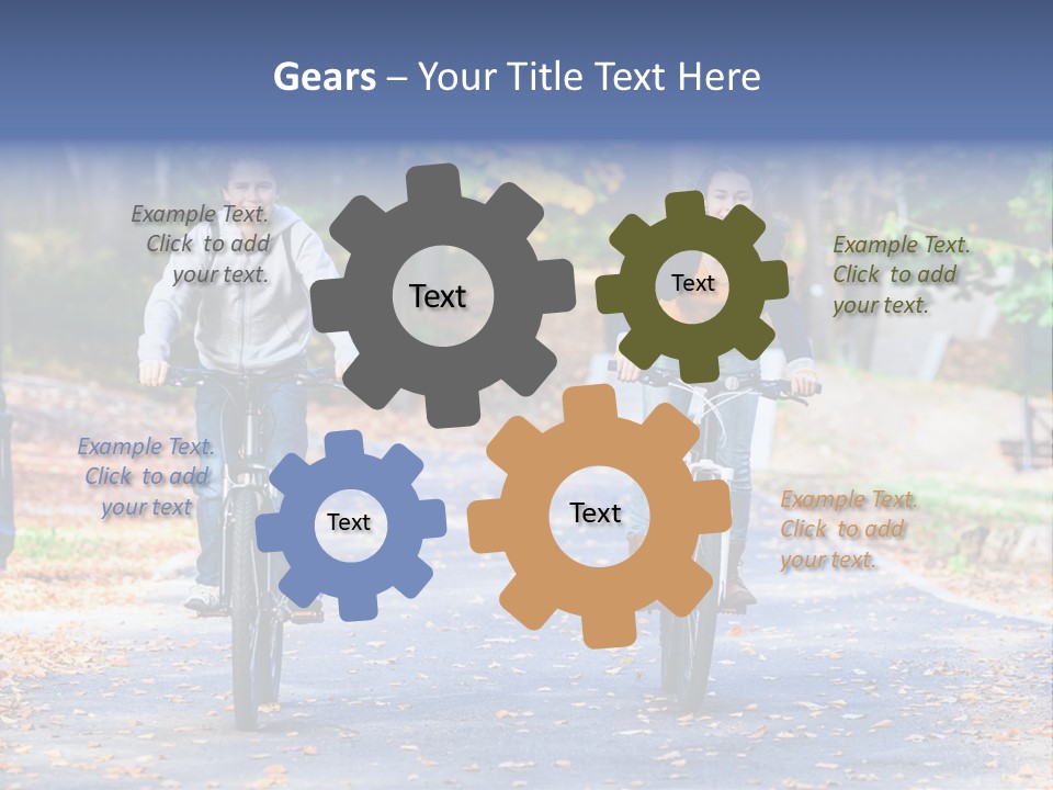 Cycling Fall Boy PowerPoint Template