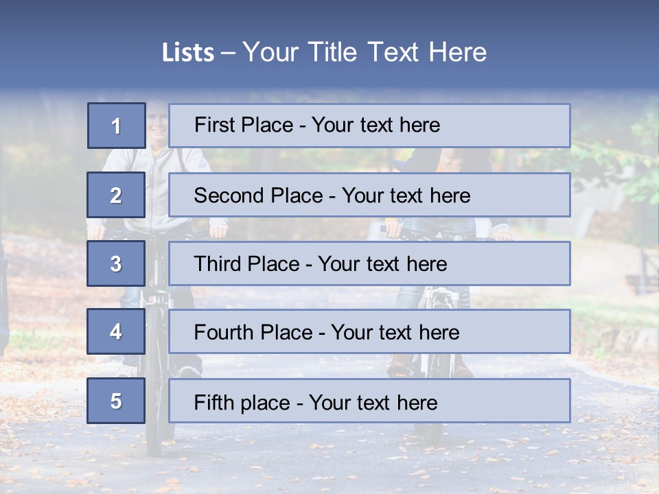 Cycling Fall Boy PowerPoint Template