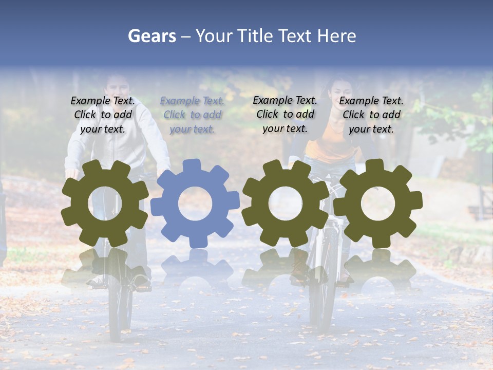 Cycling Fall Boy PowerPoint Template