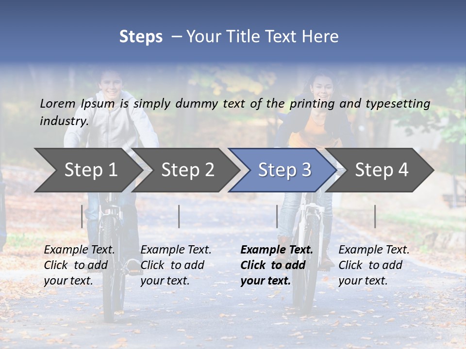 Cycling Fall Boy PowerPoint Template
