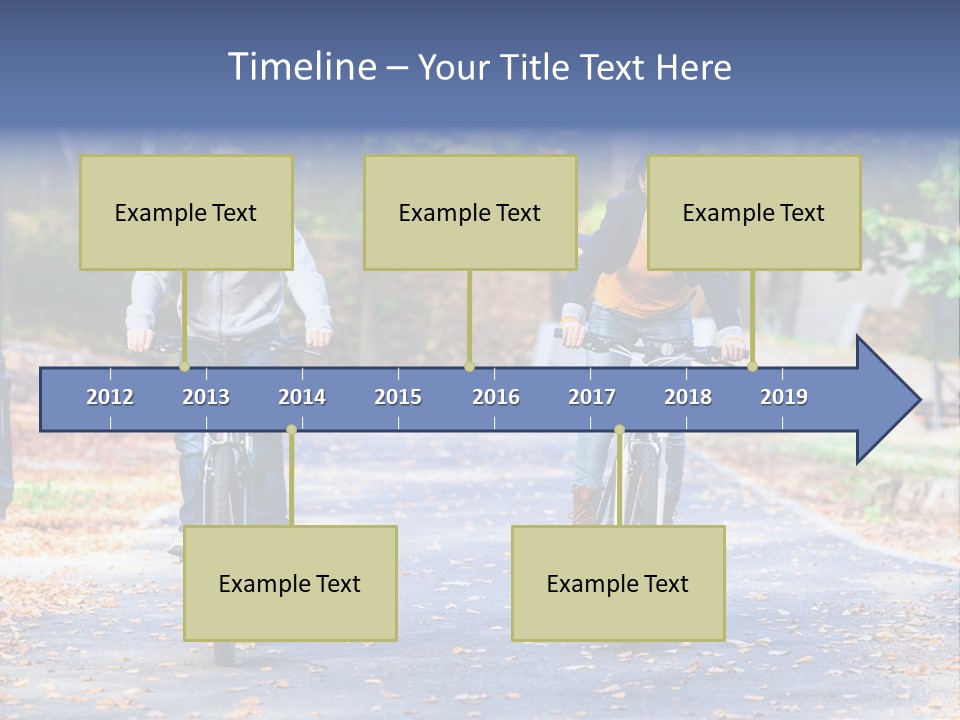 Cycling Fall Boy PowerPoint Template