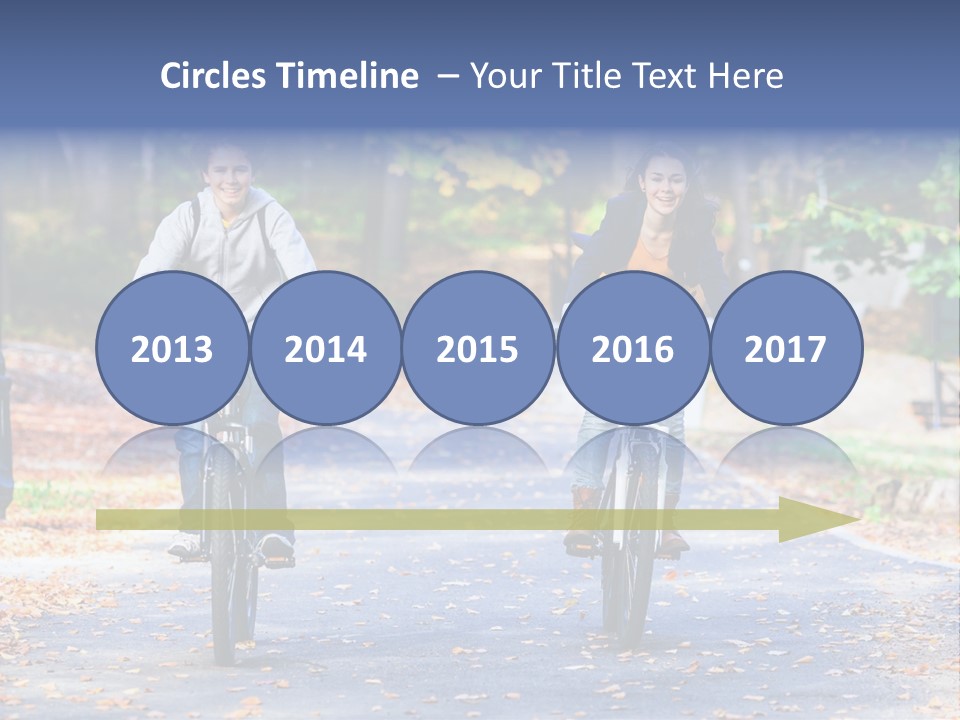 Cycling Fall Boy PowerPoint Template