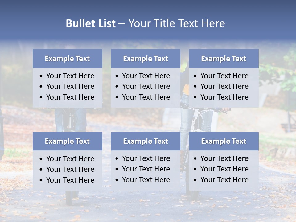 Cycling Fall Boy PowerPoint Template