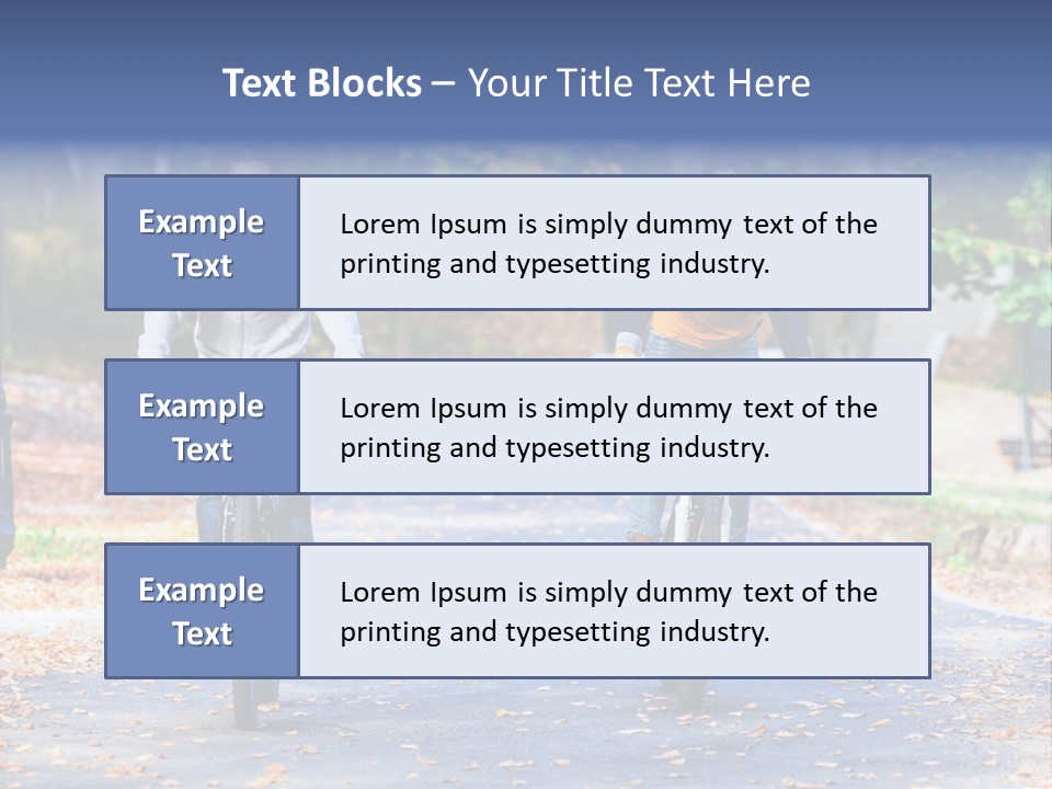 Cycling Fall Boy PowerPoint Template