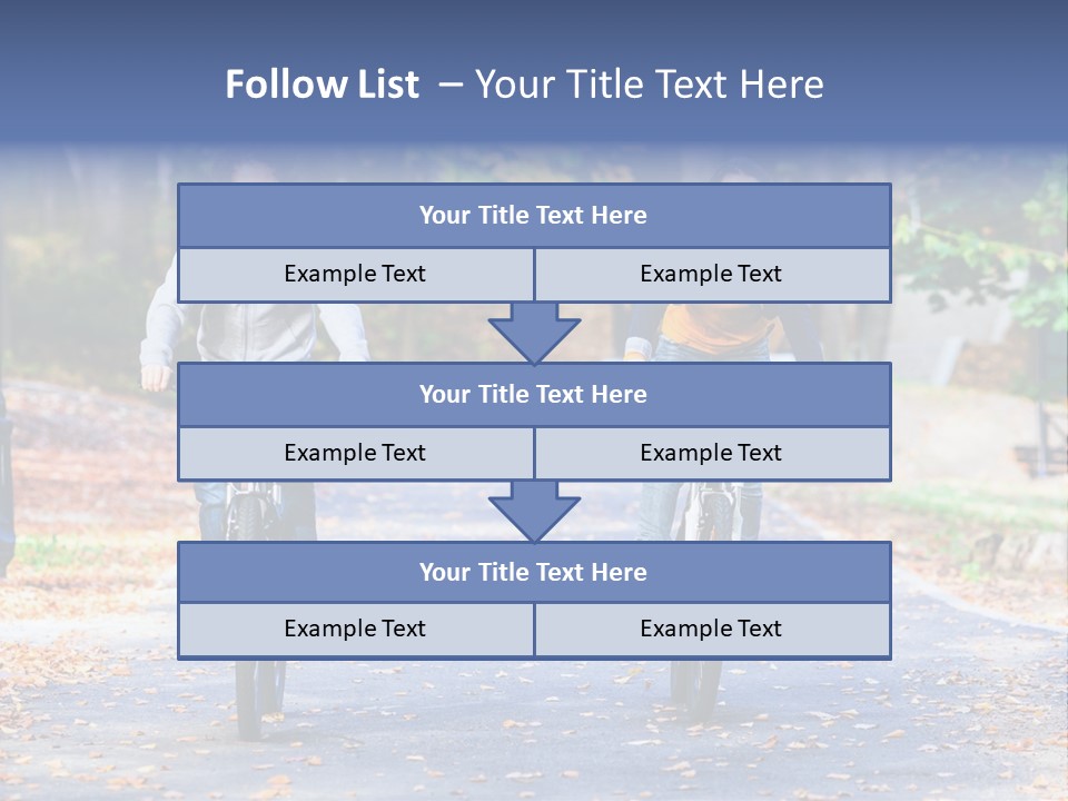 Cycling Fall Boy PowerPoint Template