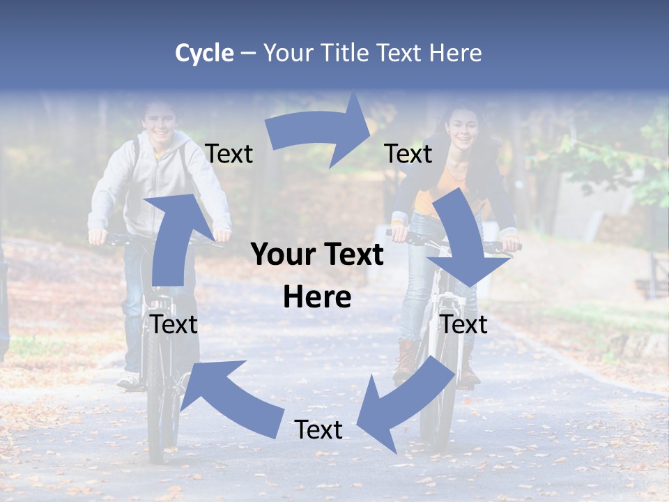 Cycling Fall Boy PowerPoint Template