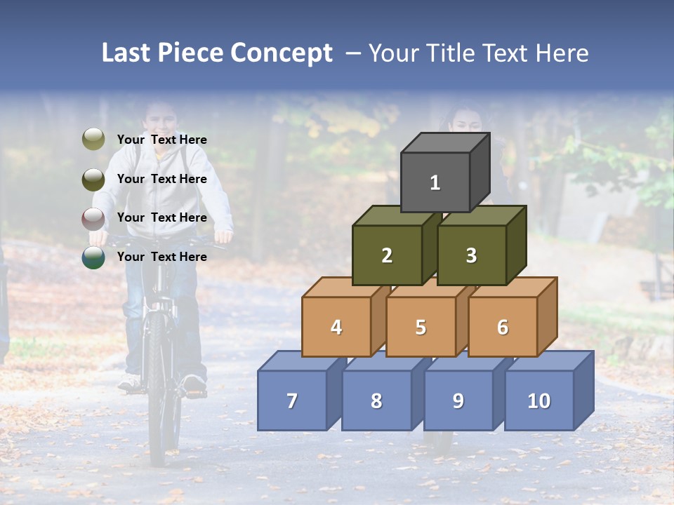 Cycling Fall Boy PowerPoint Template