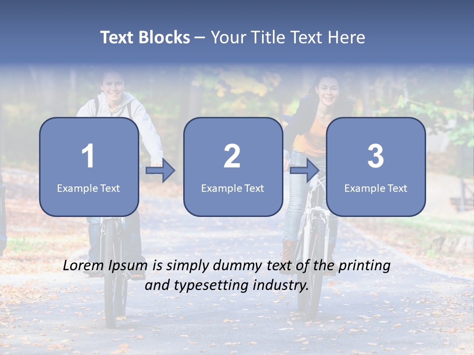 Cycling Fall Boy PowerPoint Template