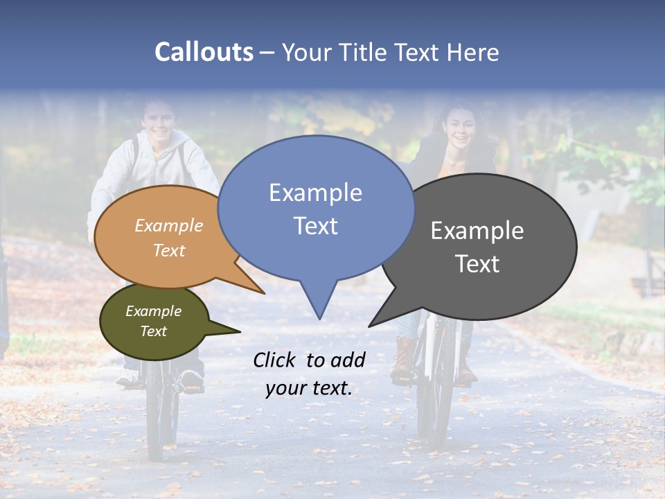 Cycling Fall Boy PowerPoint Template