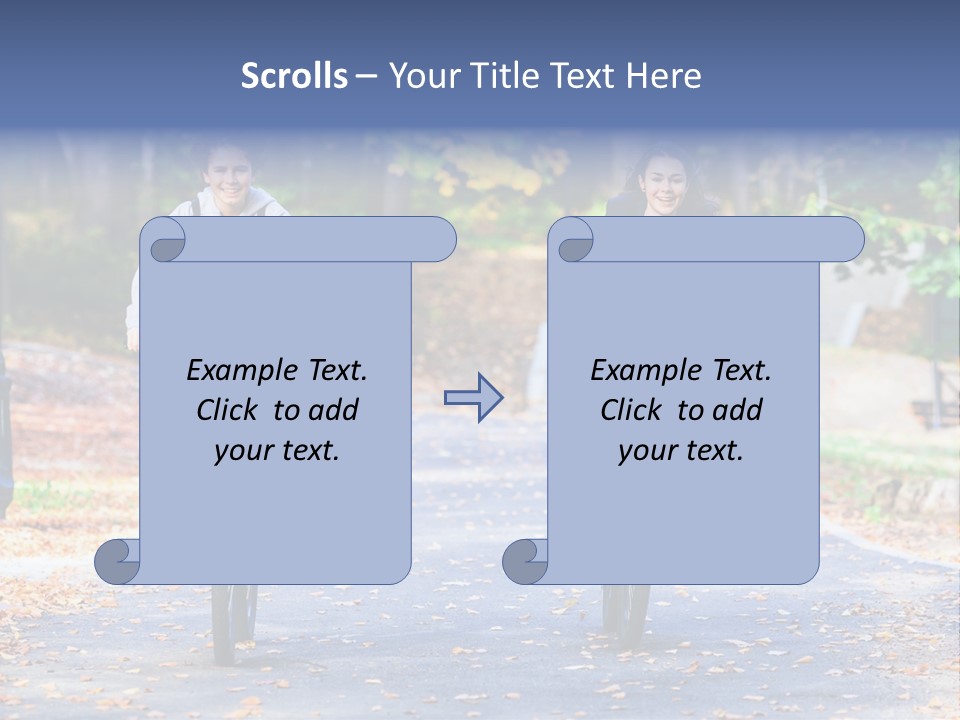 Cycling Fall Boy PowerPoint Template
