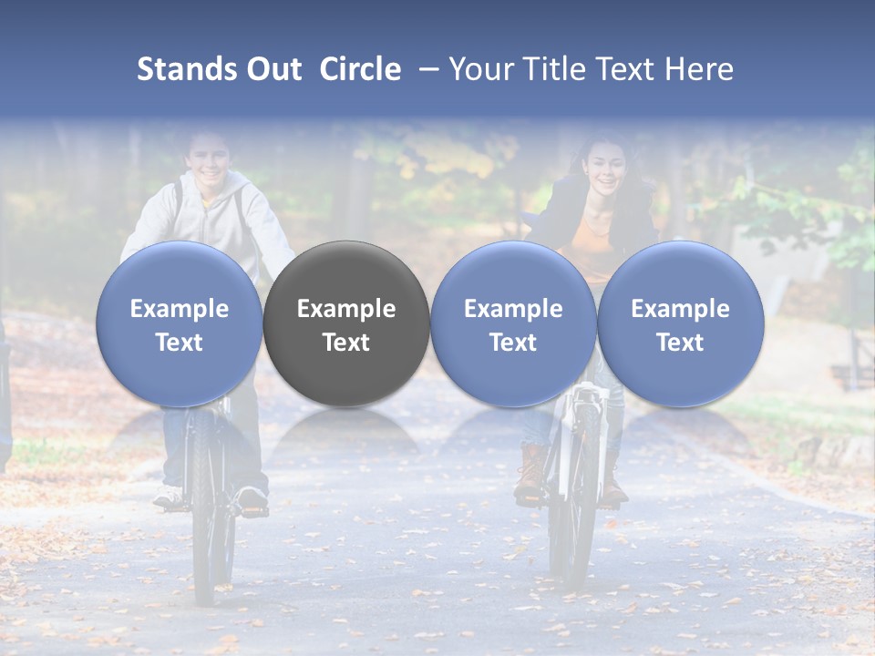 Cycling Fall Boy PowerPoint Template