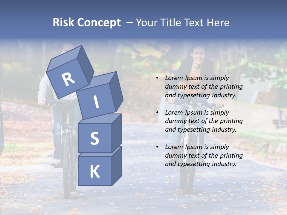 Cycling Fall Boy PowerPoint Template