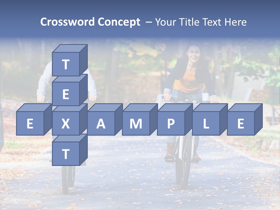 Cycling Fall Boy PowerPoint Template