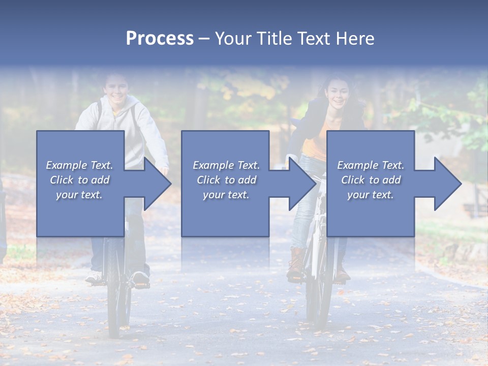 Cycling Fall Boy PowerPoint Template
