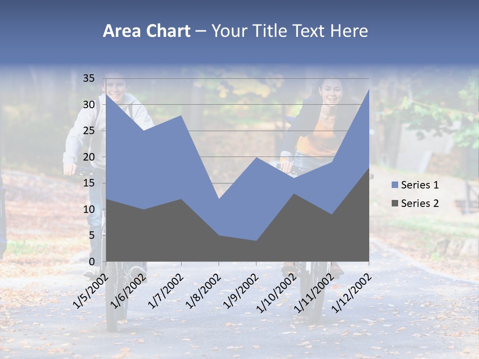 Cycling Fall Boy PowerPoint Template