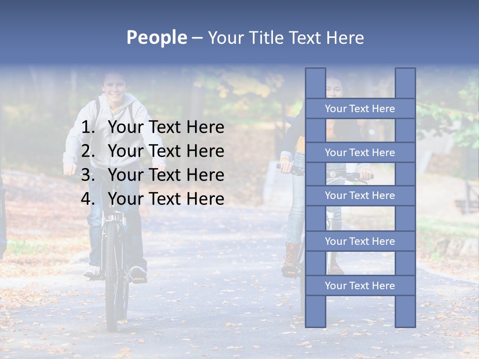Cycling Fall Boy PowerPoint Template
