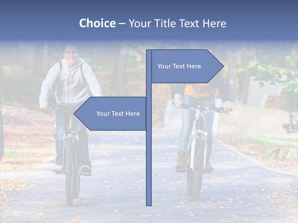 Cycling Fall Boy PowerPoint Template