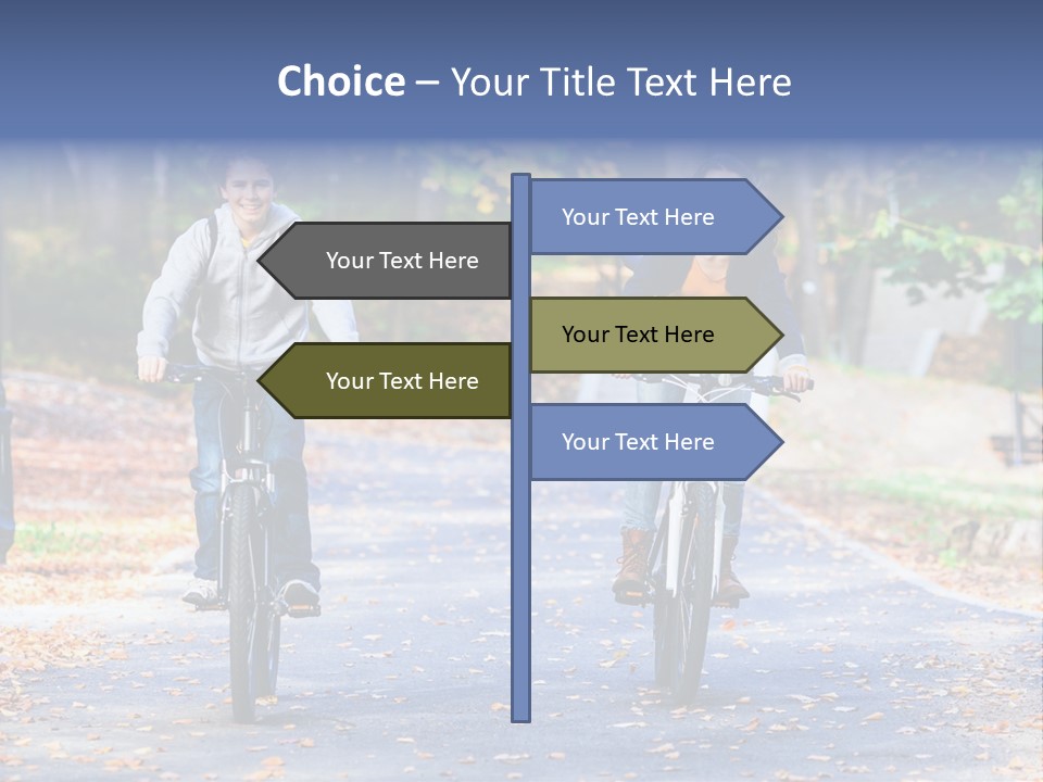 Cycling Fall Boy PowerPoint Template