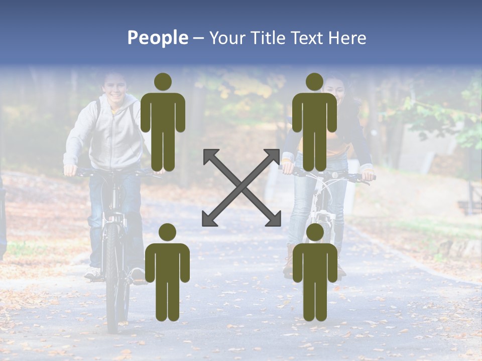 Cycling Fall Boy PowerPoint Template