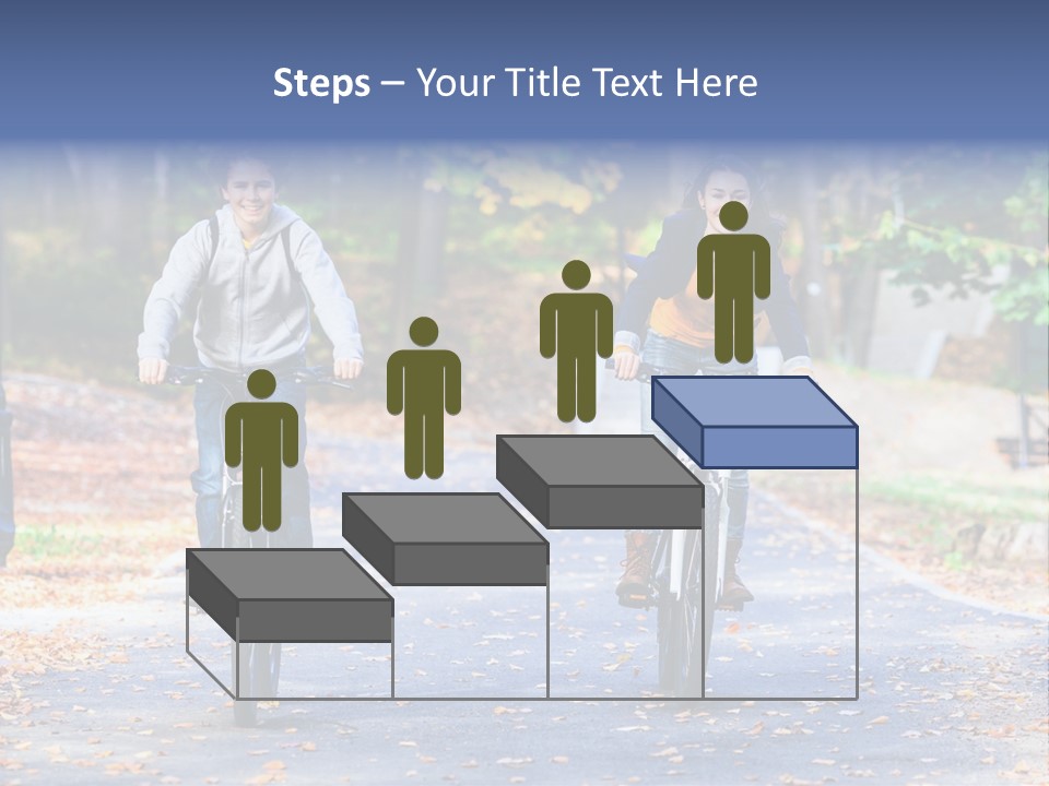 Cycling Fall Boy PowerPoint Template