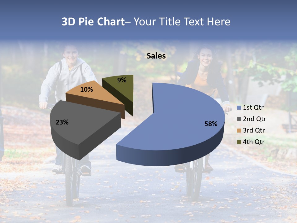 Cycling Fall Boy PowerPoint Template