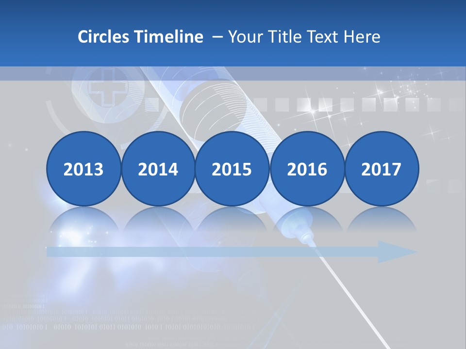Syringe Effect Needle PowerPoint Template