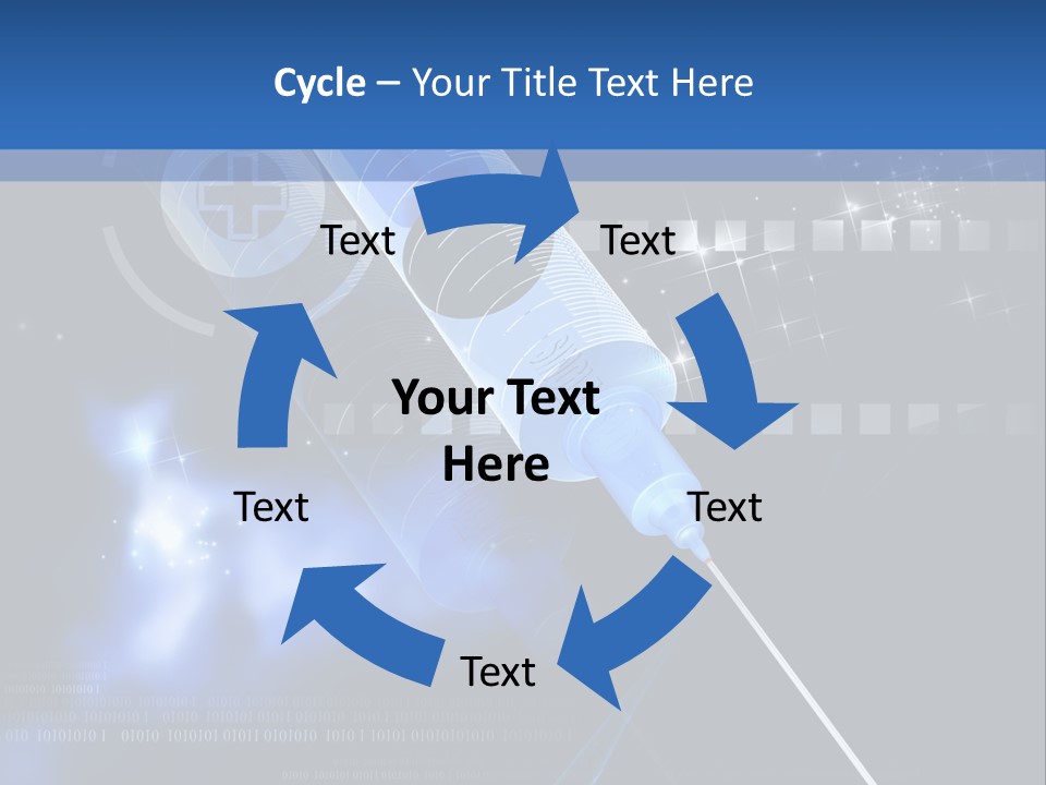 Syringe Effect Needle PowerPoint Template
