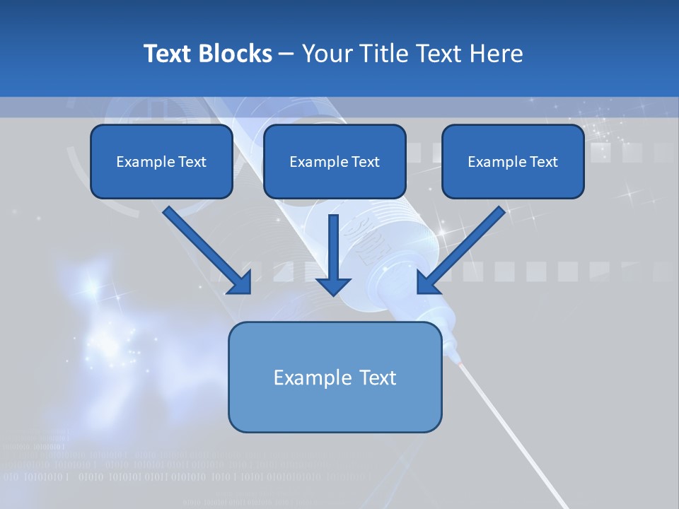 Syringe Effect Needle PowerPoint Template