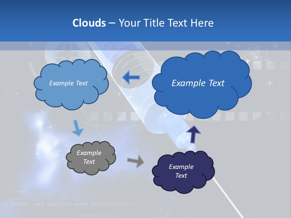 Syringe Effect Needle PowerPoint Template