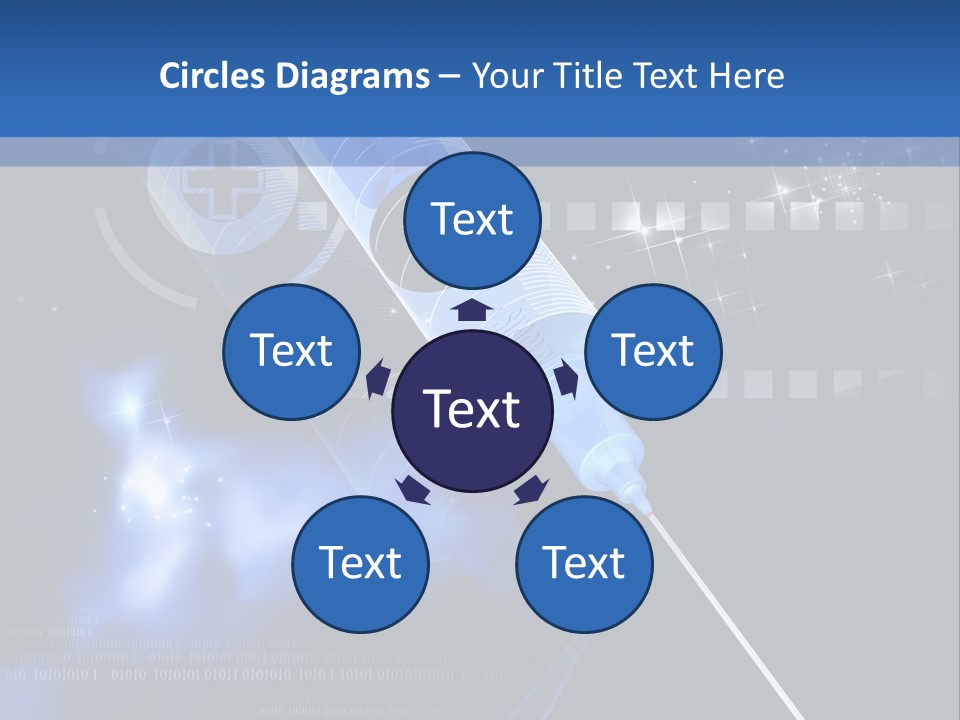 Syringe Effect Needle PowerPoint Template