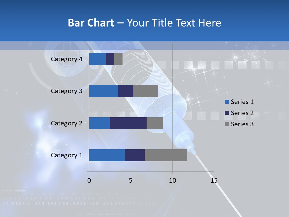 Syringe Effect Needle PowerPoint Template