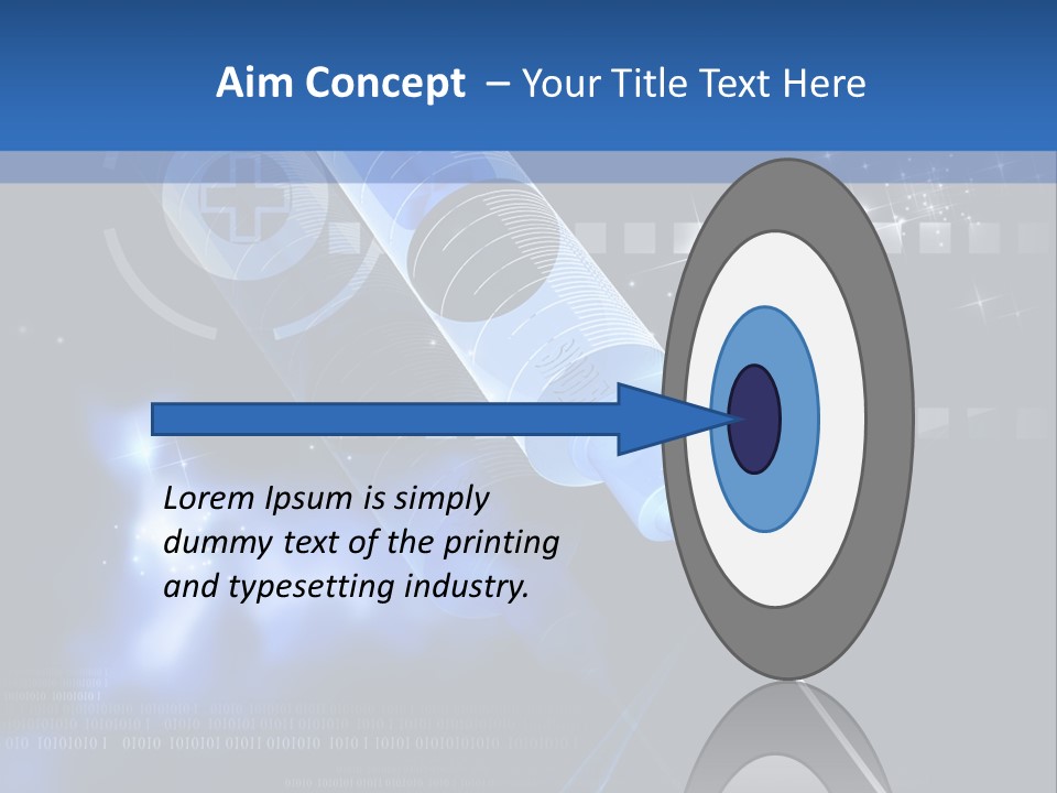 Syringe Effect Needle PowerPoint Template
