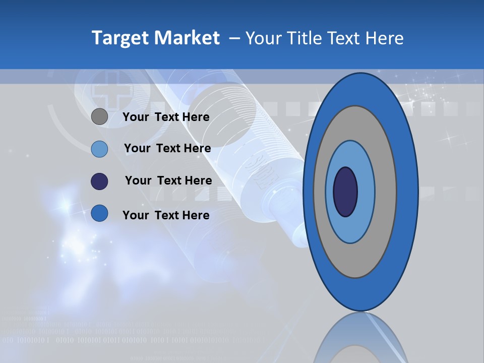 Syringe Effect Needle PowerPoint Template