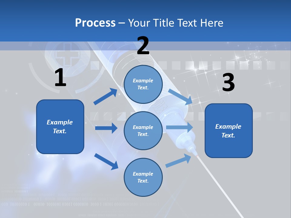 Syringe Effect Needle PowerPoint Template