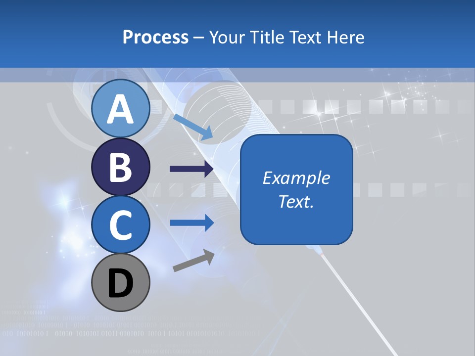 Syringe Effect Needle PowerPoint Template