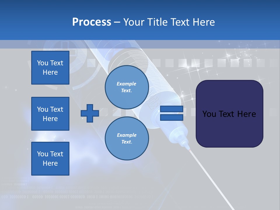 Syringe Effect Needle PowerPoint Template
