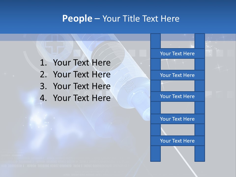 Syringe Effect Needle PowerPoint Template