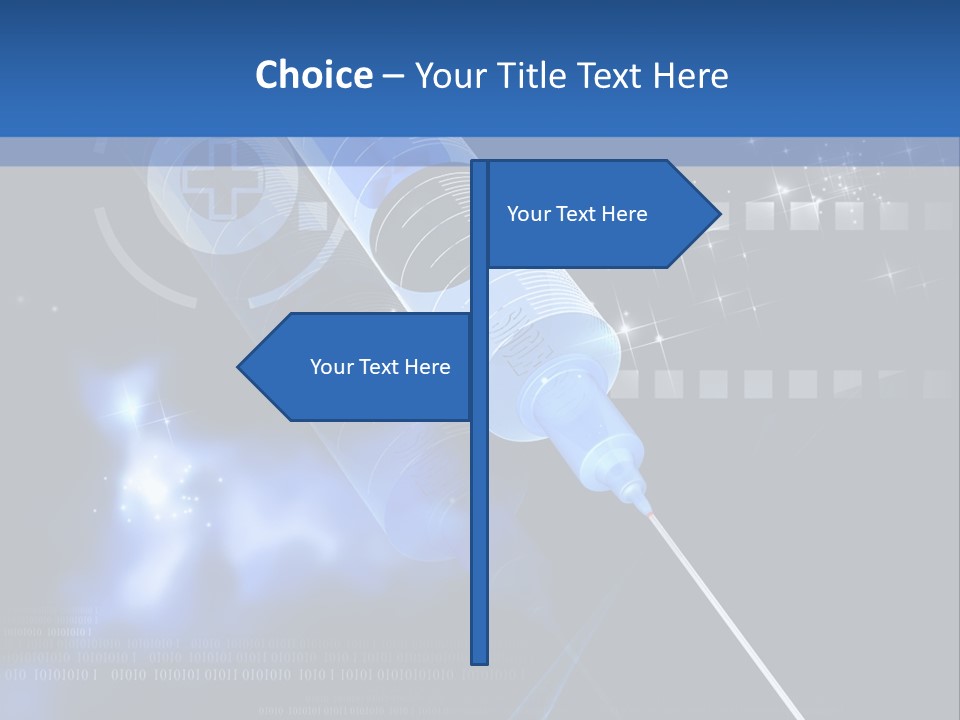Syringe Effect Needle PowerPoint Template
